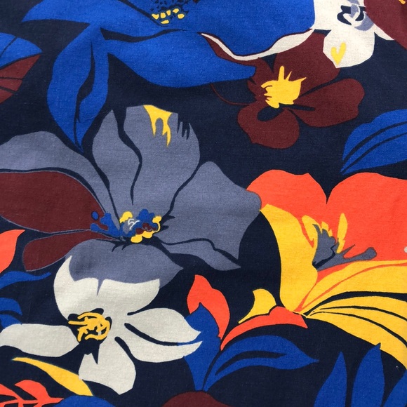 Mossimo Supply Co. Blue Floral Swim Trunks, Sz 36 - Picture 5 of 5